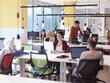 © .shock - creative business people group as freelancers in modern coworking open space office