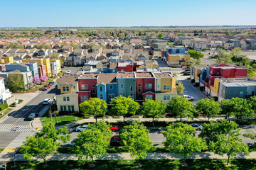 Sticker - view of the city of the city