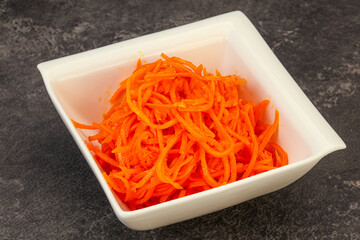 Korean carrot in the bowl