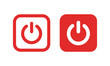 Power off switch button vector icon illustration.