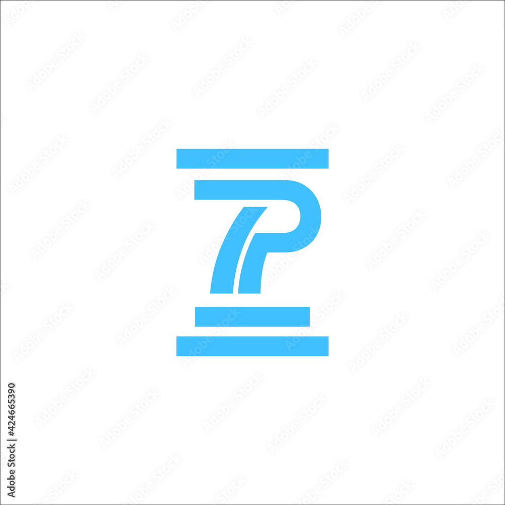 7p logo design Stock Vector | Adobe Stock