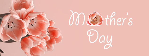 Wall Mural - mother's day, background with flowers