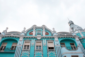 Low angle view of historical buildings from Oradea Old Town