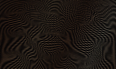 Poster - Abstract colorful halftone dots horizontal vector illustration.
