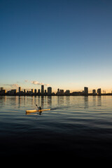 Wall Mural - Perth city skyline sunrise 