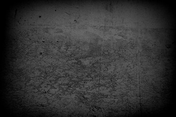 Old wall texture cement dark black gray  background abstract grey color design are light with white gradient background.