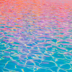 minimalist wallpaper blue pink vaporwave swimming pool relax water. vacation dreams time concept