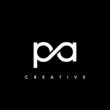 PA Letter Initial Logo Design Template Vector Illustration