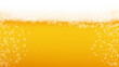 Beer background. Craft lager splash. Oktoberfest foam.