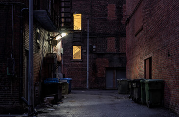 back alley in the old town