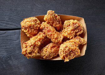 Canvas Print - fried chicken wings