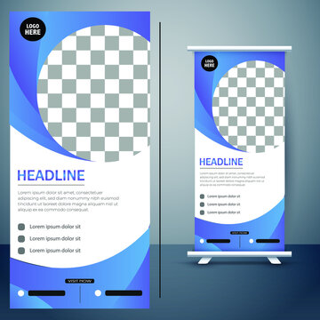 Corporate roll up banner design
