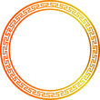 vector image of chinese circle pattern illustration
