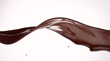 Poster - chocolate splash wavy shape