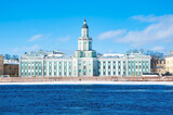 Fototapeta Młodzieżowe - Kunstkamera St. Petersburg. Museum on the Neva River in Russia