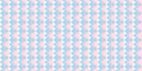 Poster - Triangles, dots seamless geometric repeat pattern background