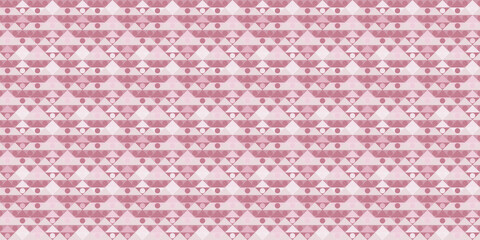 Poster - Triangles, dots seamless geometric repeat pattern background