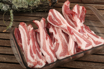 fresh pork meat for barbecue