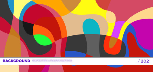 Vector colorful liquid abstract background pattern