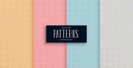 Sticker - stylish ethnic golden pattern set of four