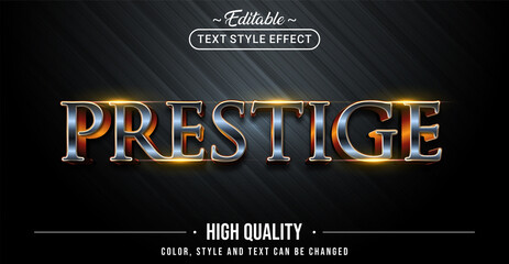 Aufkleber - Editable text style effect - Prestige text style theme.
