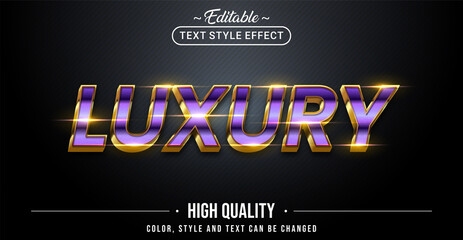 Wall Mural - Editable text style effect - Luxury text style theme.