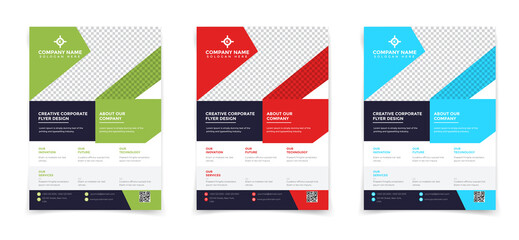 Corporate flyer design template, flyer / brochure / poster / leaflet for markenting agency. 