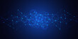 © Kingline - Abstract technology background with connecting dots and lines. Global network connection, digital technology and communication concept.