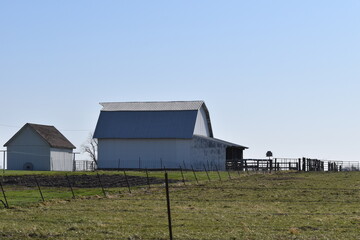 Wall Mural - Barn in a Field