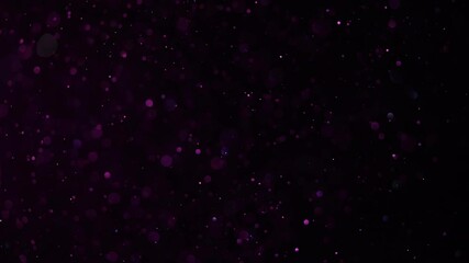 Poster - Beautiful sparkle dust on a black background in pink light. Slow motion.