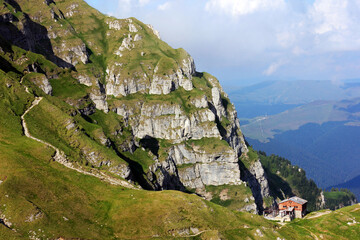 Wall Mural - Summer alpine landscape of Bucegi Mountains, Romania, Europe