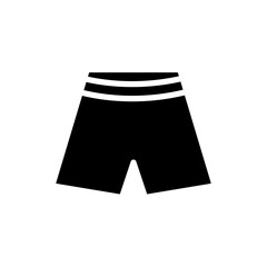 Wall Mural - shorts icon solid style vector