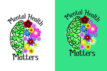 Mental Health matters. Mental Health Awareness t-shirt