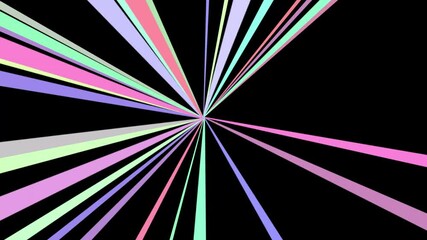 Wall Mural - Colourful light rays motion graphics with night background