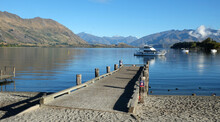 Wanaka Lakefront And Jetty, Wanaka, Otago, New Zealand