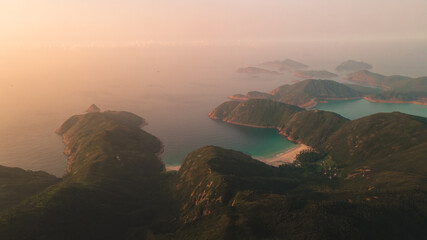 Wall Mural - coastline beach at sunset