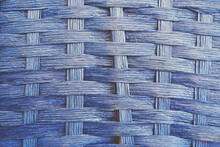Close Up Shot Of Blue Basket Texture For Background