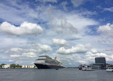 Cruise Ship In Amsterdam Harbor
