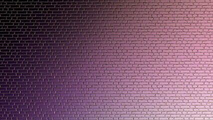 Poster - Brick wall texture. The background. Desktop wallpaper. Smartphone display design. Urban style. 3d graphic illustration.
