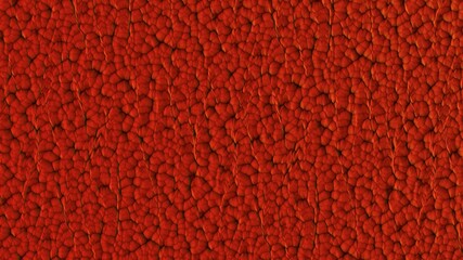 Poster - Soft spheres of a red color pressed together. Abstract texture or wallpaper for a desktop background for a pc or smartphone. Pattern or decor. 3d rendering image.
