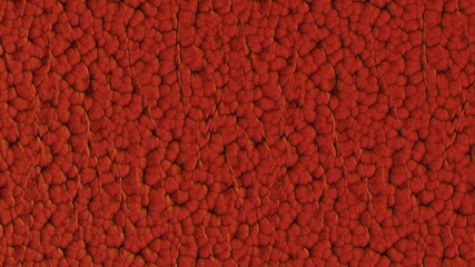 Poster - Soft spheres of a red color pressed together. Abstract texture or wallpaper for a desktop background for a pc or smartphone. Pattern or decor. 3d rendering image.