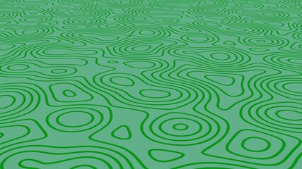 Poster - Wavy chaotic lines on a colored background. Desktop wallpaper. Suitable for smartphone decoration. Futuristic design. 3d graphic illustration. The background.