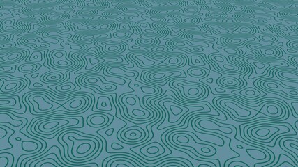 Poster - Wavy chaotic lines on a colored background. Desktop wallpaper. Suitable for smartphone decoration. Futuristic design. 3d graphic illustration. The background.