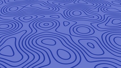 Poster - Wavy chaotic lines on a colored background. Desktop wallpaper. Suitable for smartphone decoration. Futuristic design. 3d graphic illustration. The background.