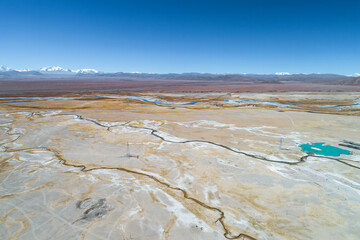 Wall Mural - Aerial photography of natural scenery in Tibet