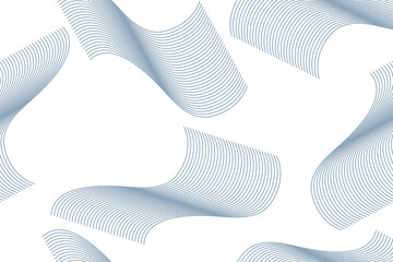 Wall Mural - seamless abstract background pattern made with repeated lines forming wavy geometric shapes. simple,
