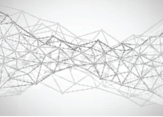 Abstract technology background. Polygonal with connecting dots and lines. Data and technology concept, network connection