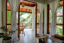 Typical Hotel Room With Terrace And Sea Beach View, Sri Lanka