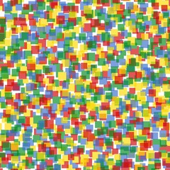 Canvas Print - abstract seamless colorful background with circled transparent tiles