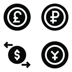 Wall Mural - 
Pack of Economy Linear Icons 

